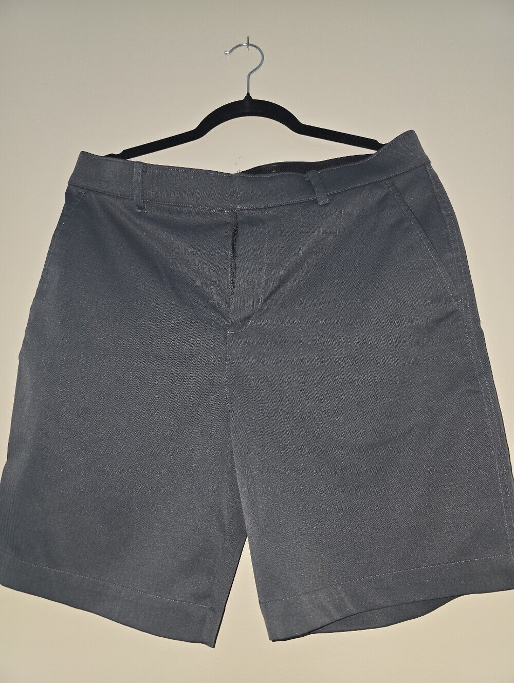 Nike Men's Dark Gray Flat-Front Shorts